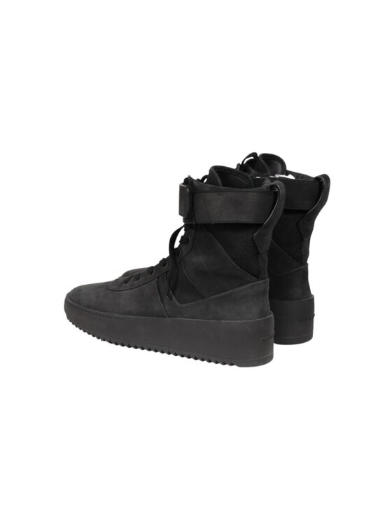Fear of God Military Sneaker Size IT 42 US 9 Triple Black Suede Nylon High Top main image 11